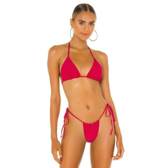 Frankie's Bikinis Other - Frankies Bikinis Rosewood Pink Tia Ribbed Bikini 2 Piece Set M/XL